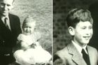 Princ Charles jako mimino v šatičkách. Sledujte 70 let staré záběry