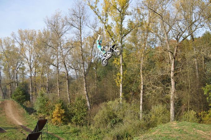 Filip Podmol trénuje na FMX Gladiator Games