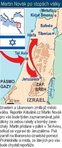 Mapa Izrael - Martin Novák