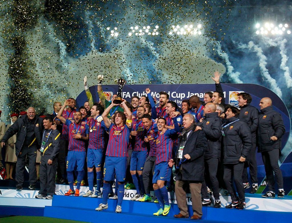 MS klubů: Santos - Barcelona (radost)