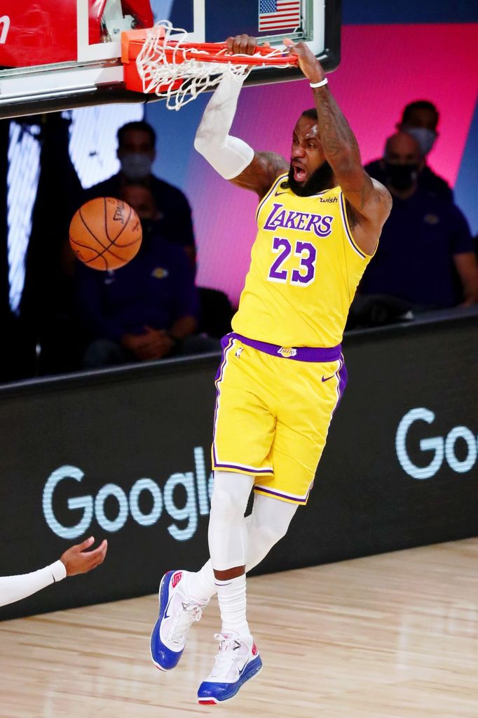 1. semifinále play off NBA 2020, Lakers - Denver: LeBron James.