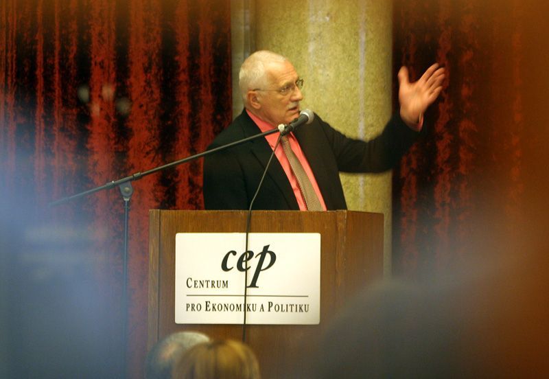 Václav Klaus na semináři CEPu