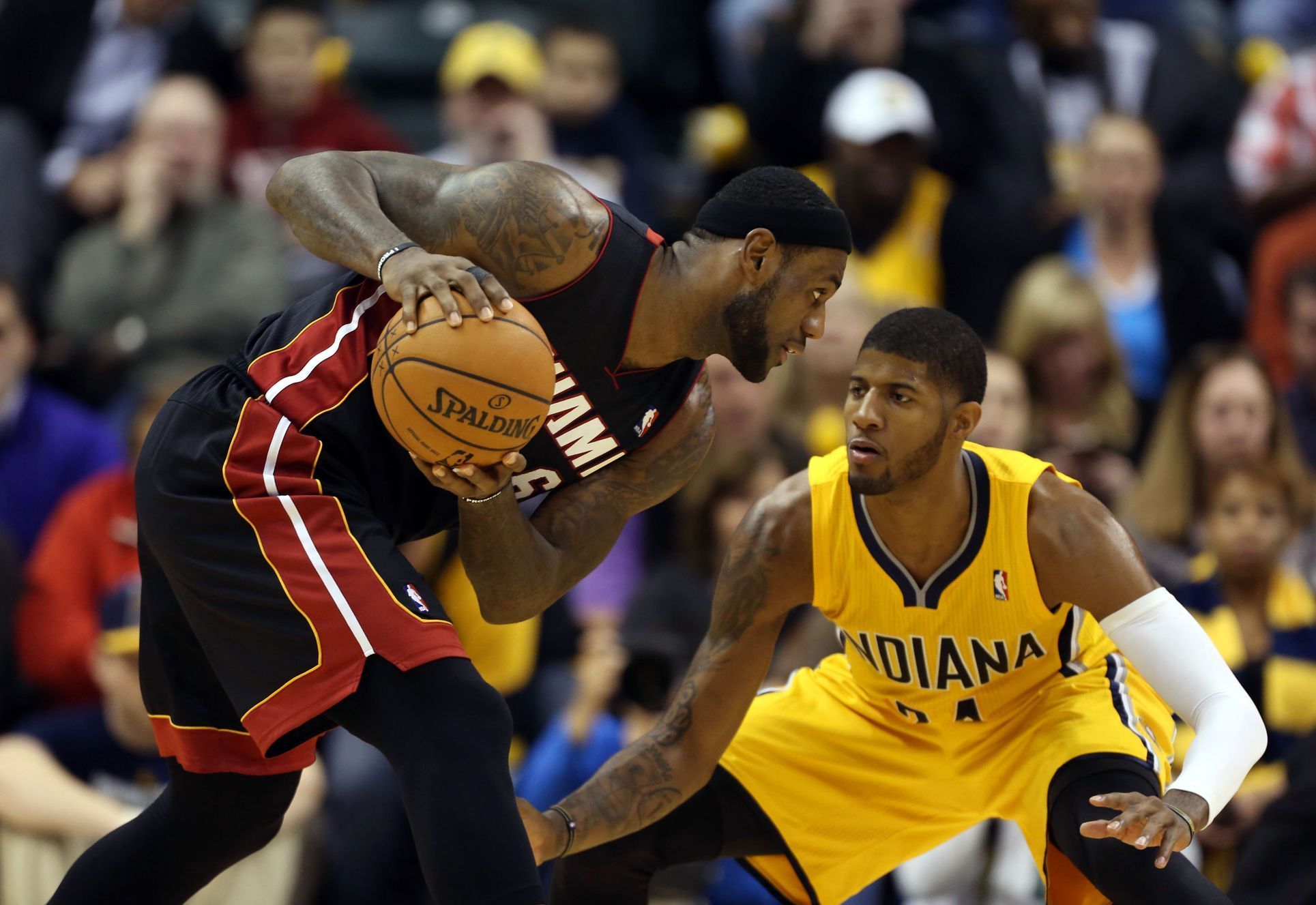 NBA: Miami Heat proti Indiana Pacers (LeBron James, Paul George)