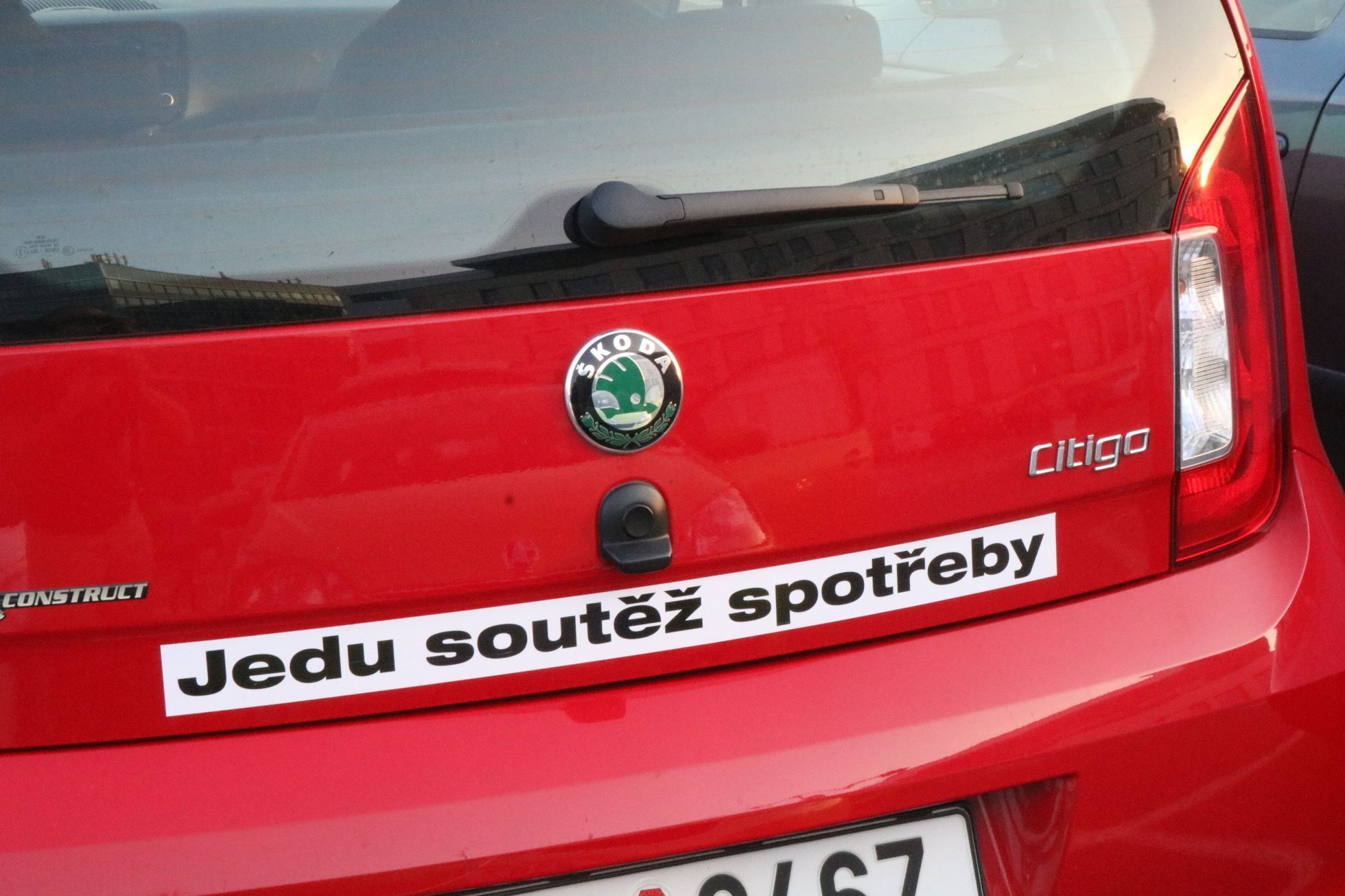 Škoda Economy Run 2016 - nápis na zádi