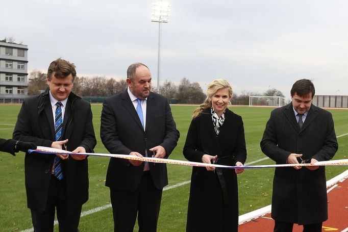 Petr Klár (EKKL), Miroslav Pelta, Karel Březina a Kateřina Valachová