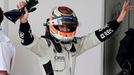 Nico Hülkenberg se raduje z prvního triumfu v kvalifikaci