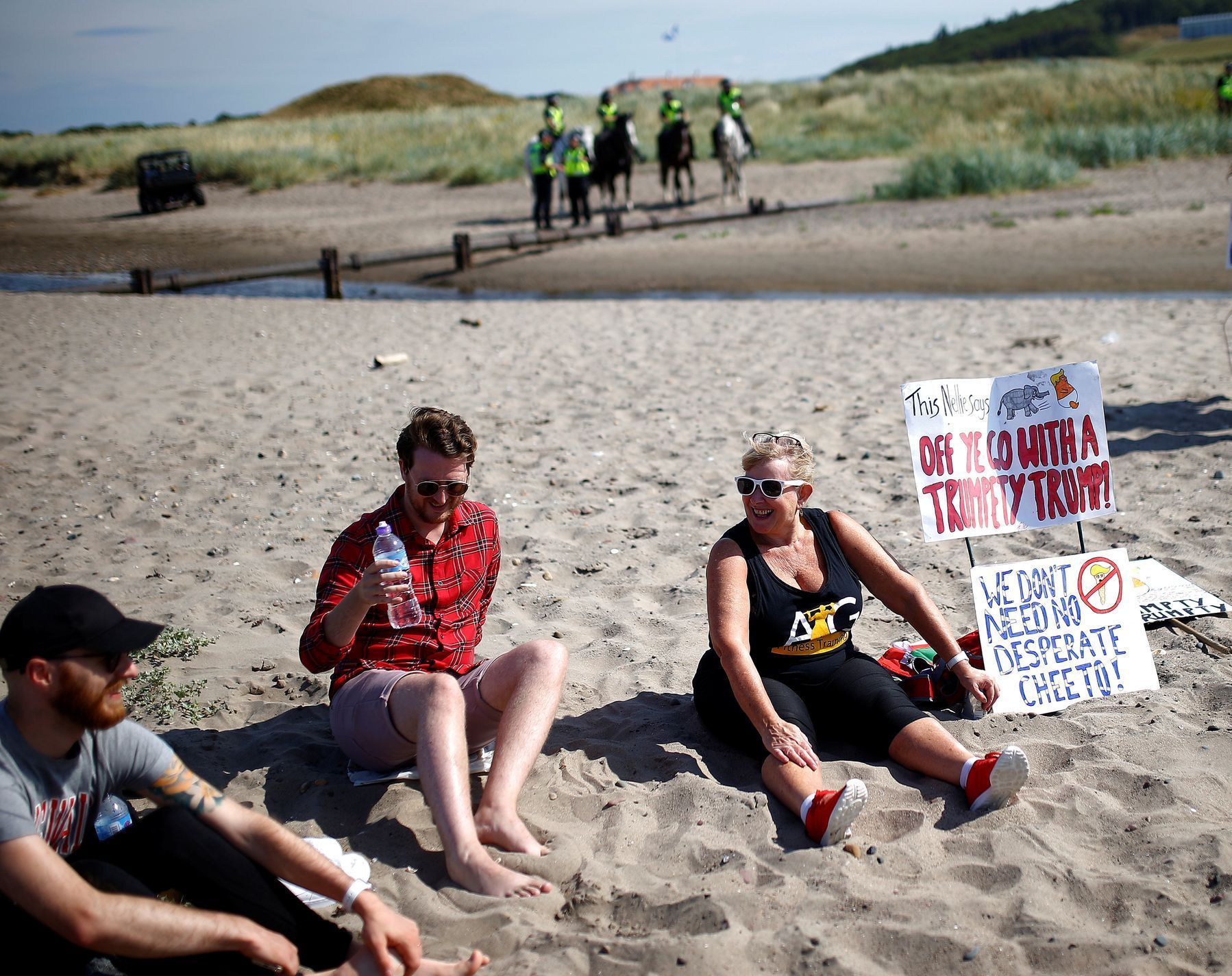 Turnberry-protest proti Donaldu Trumpovi