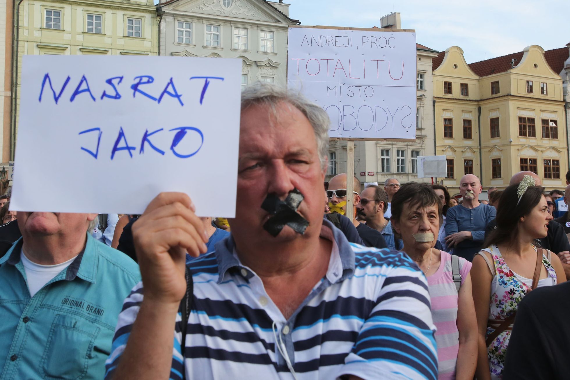 Tichý protest proti Babišovi