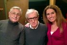 V USA se Menzelovi potkali s Woody Allenem, který ale nakonec na českou premiéru nedorazil...
