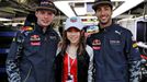 F1, VC Monaka 2016:  Max Verstappen, čínská zpěvačka G.E.M. a Daniel Ricciardo