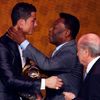 Cristiano Ronaldo a Pelé na vyhlášení Zlatého míče