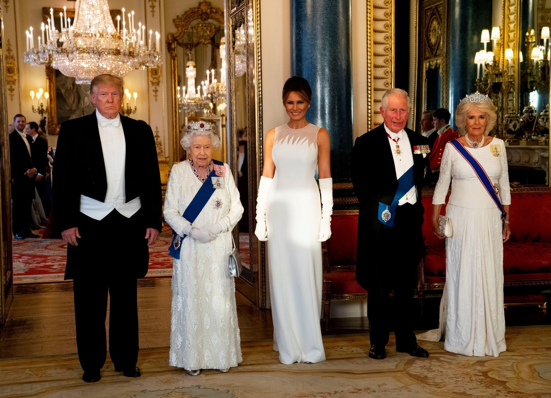 Donald Trump na státní návštěvě Velké Británie