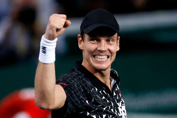 Tomáš Berdych na turnaji masters v Paříži