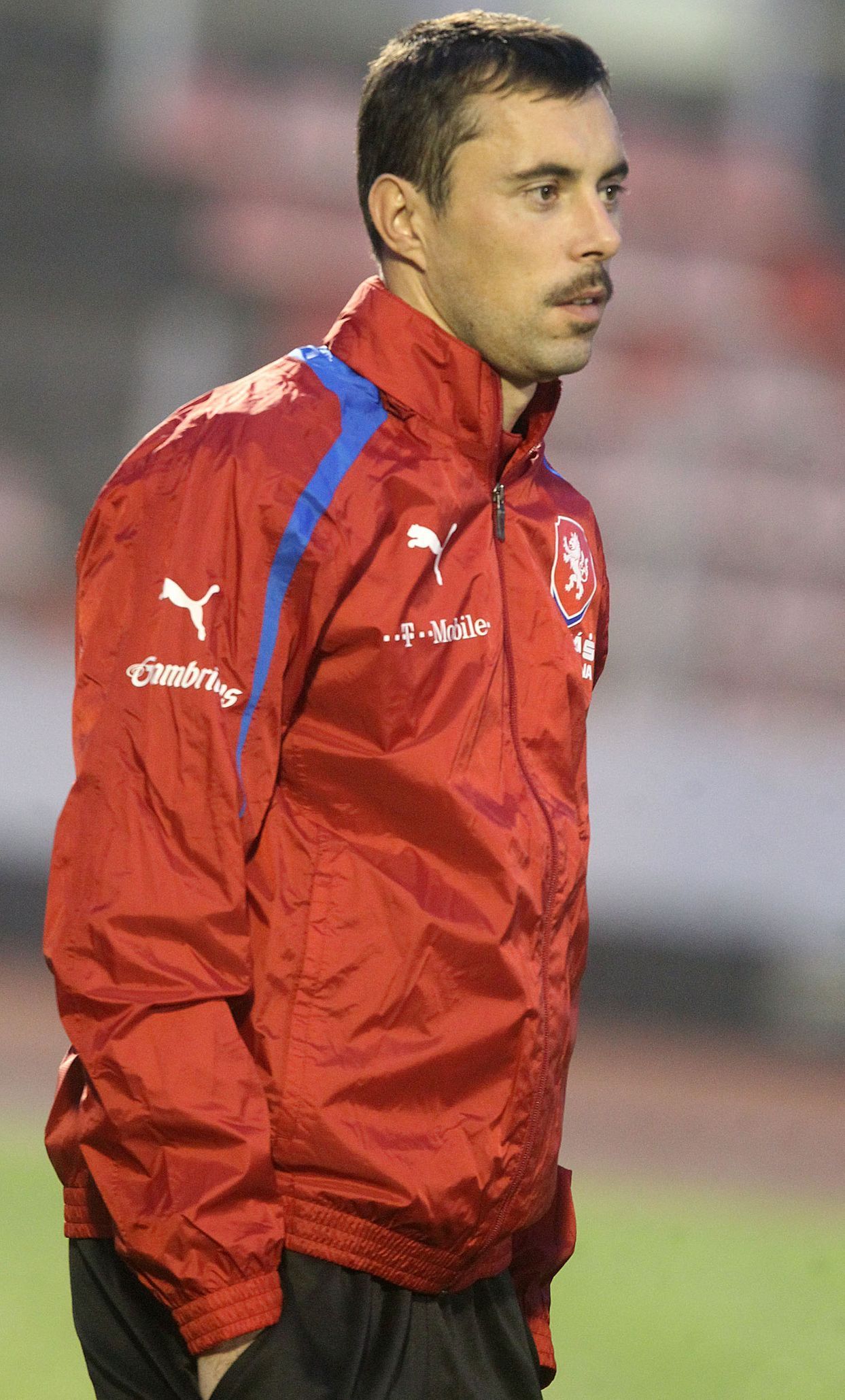 Český fotbalový reprezentant Michal Ordoš na tréninku před přátelským utkáním se Slovenskem v listopadu 2012.