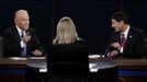 U.S. Vice President Joe Biden (L) and Republican vice presidential nominee Paul Ryan (R) debate in front of moderator Martha Raddatz (C) during the vice presidential debate in Danville, Kentucky October 11, 2012. REUTERS/Kevin Lamarque (UNITED STATES - Tags: POLITICS ELECTIONS USA PRESIDENTIAL ELECTION) Published: Říj. 12, 2012, 2:09 dop.