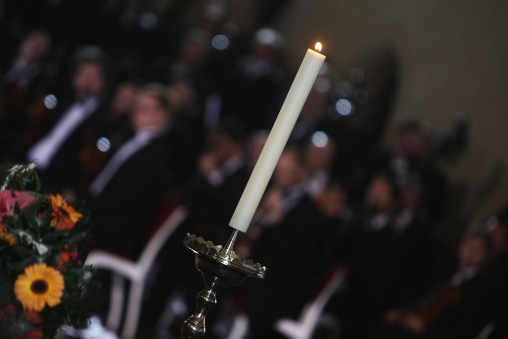 Smutečním ceremoniál ve Vladislavském sále