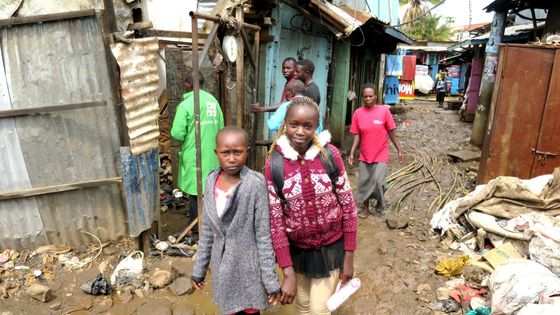 Většina obyvatel Kibery jsou mladí lidé.