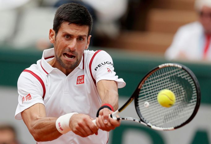 Novak Djokovič v 2. kole French Open.