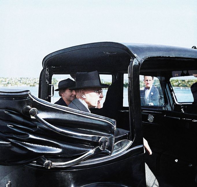 Archivní fotografie Tomáše Garrigua Masaryka z července roku 1937.