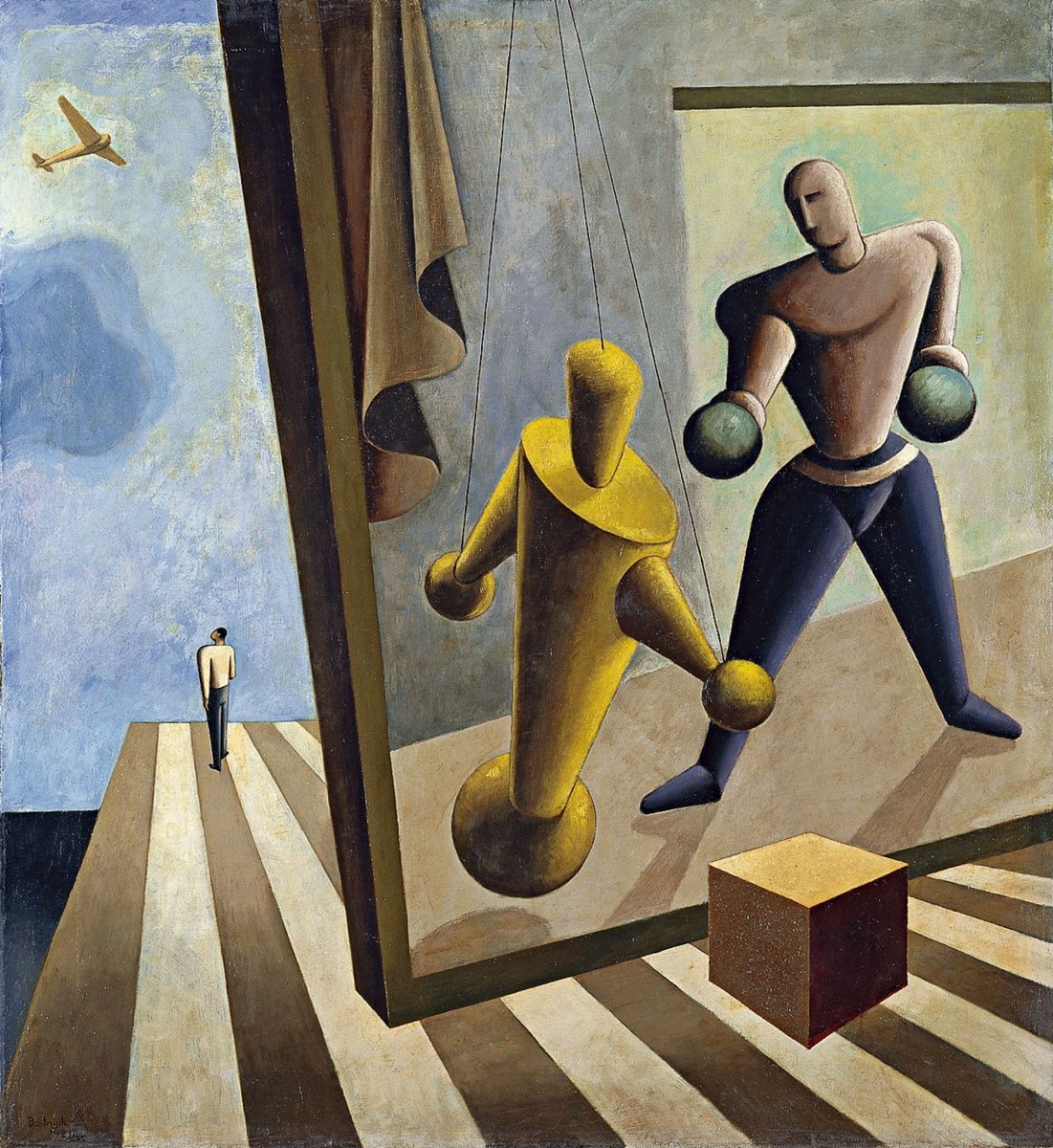 Sandor Bortnyik: 20. století, olej, plátno, 1927