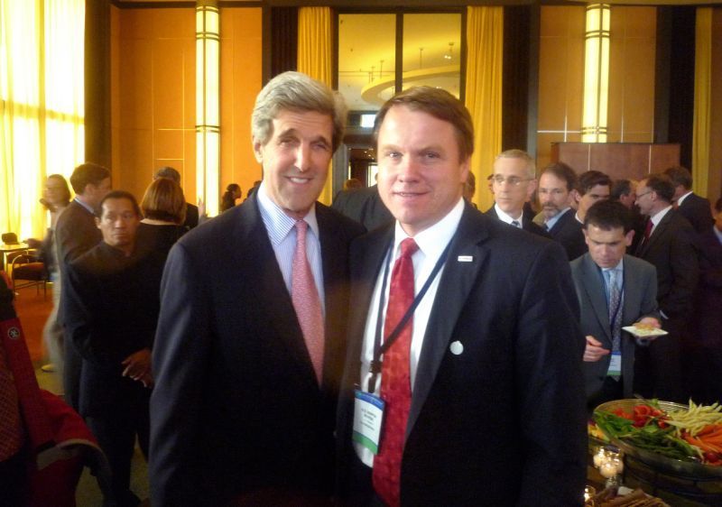 Bursík s neúspěšným prezidentským kandidátem Johnem Kerrym
