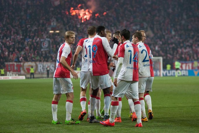 SL, Slavia-Baník: radost Slavie