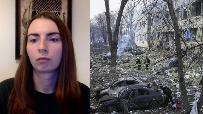 „Je neuvěřitelné, že armáda útočí na civilní cíle" říká o bombardovaném civilním krytu pod mariupolským divadlem tamní rodačka Olena Ivantsiv.