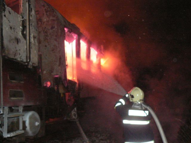 Požár Lokomotivy u Pňovan