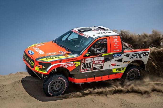 Martin Prokop ve Fordu na trati Rallye Dakar 2019