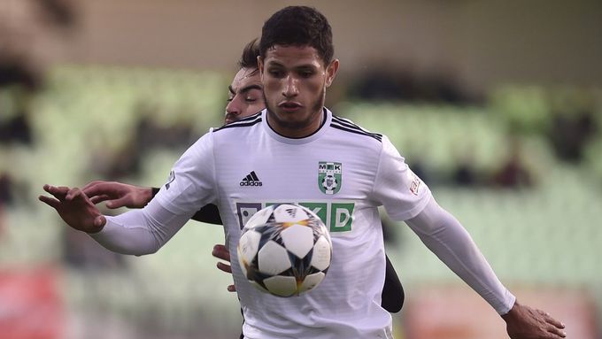 Eric Ramírez v době, kdy hrál českou nejvyšší soutěž za Karvinou.