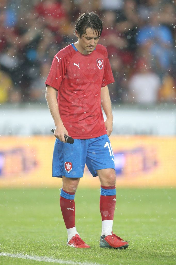 Tomáš Rosický na své rozlučce v Praze 9. 6. 2018.