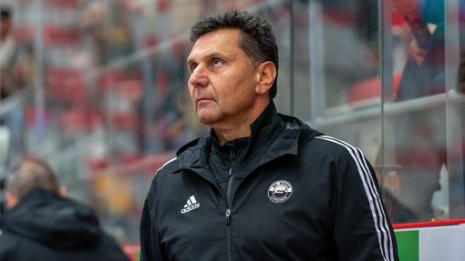 Trenér hokejového Litvínova Vladimír Růžička.