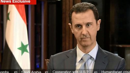Bašár Asad při rozhovoru pro BBC.