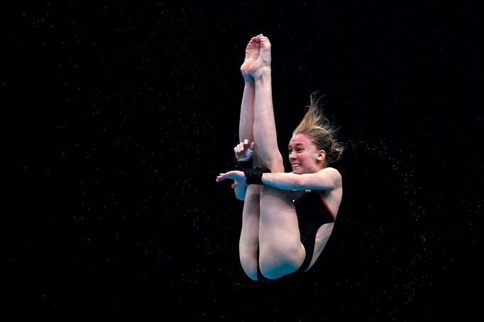 Diving - FINA Diving World Cup 2021 and Tokyo 2020 Olympics Aquatics Test Event - Tokyo Aquatics Centre, Tokyo, Japan - May 5, 2021 Russia's Anna Konanykhina in action du