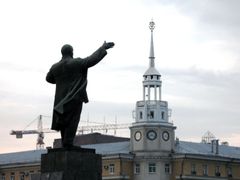 Socha Lenina ve Voroněži.
