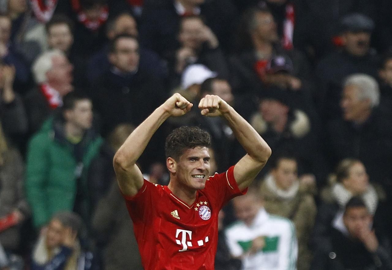 Liga mistrů: Bayern - Real (Mario Gomez, radost)