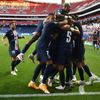 Radost hráčů PSG v semifinále LM Lipsko - Paris St. Germain