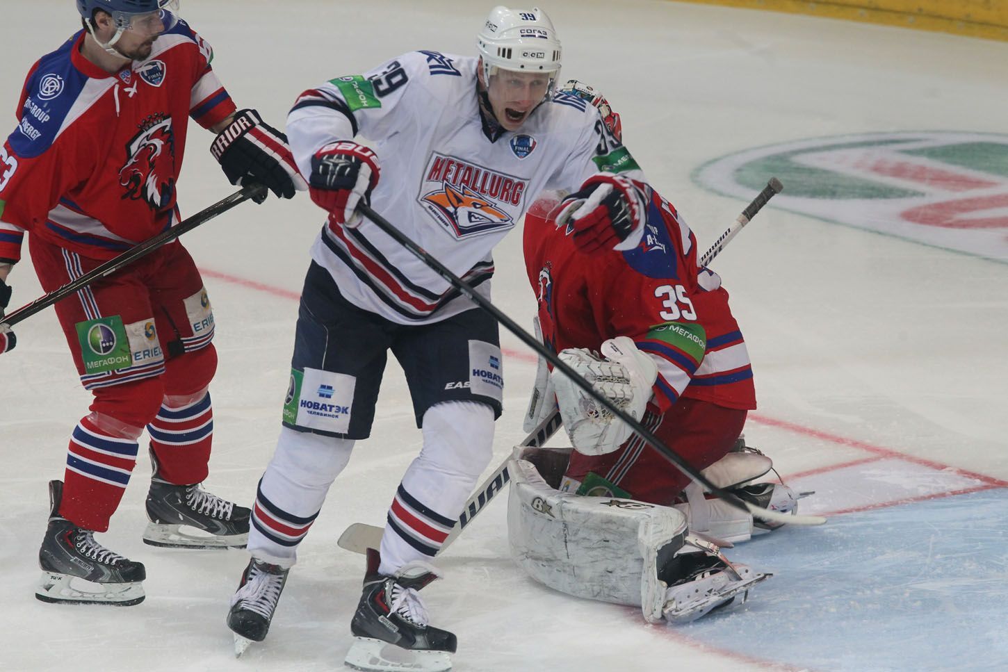 Lev Praha vs. Magnitogorsk, čtvrté finále KHL v O2 aréně