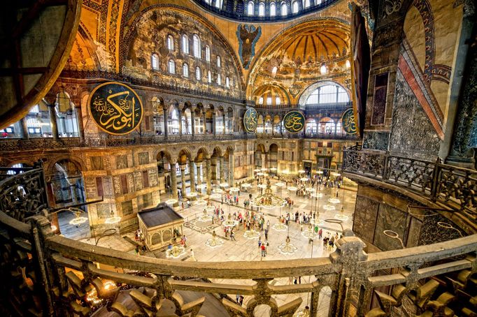 Hagia Sofia alias chrám Boží Moudrosti v Istanbulu.