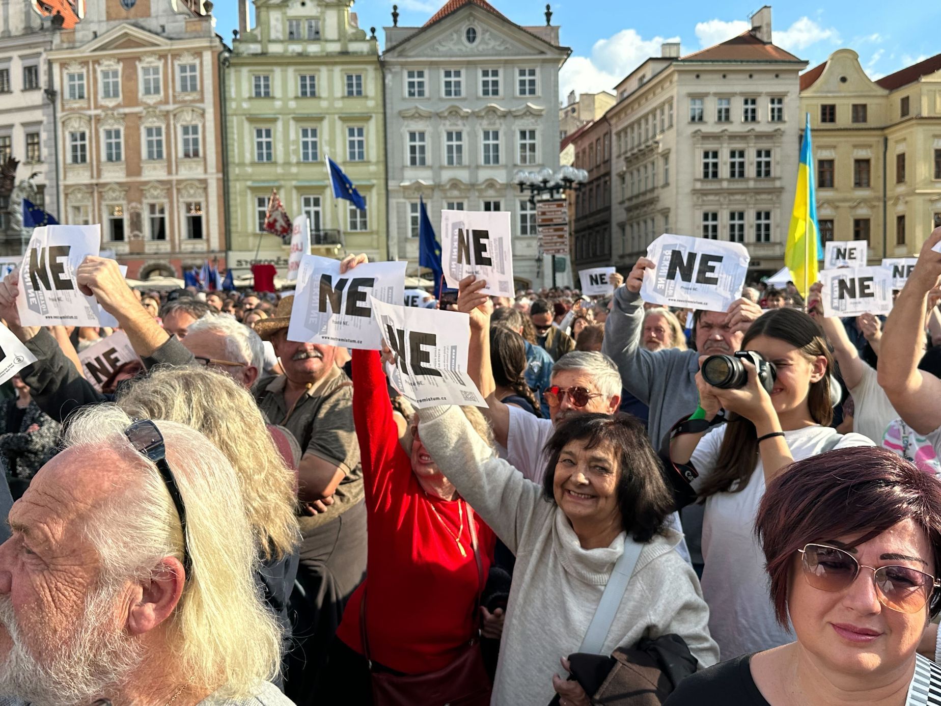 Demonstrace Milion chvilek Staroměstské náměstí