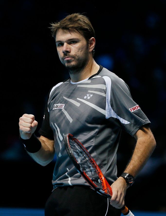 Stan Wawrinka na Turnaji mistrů 2014