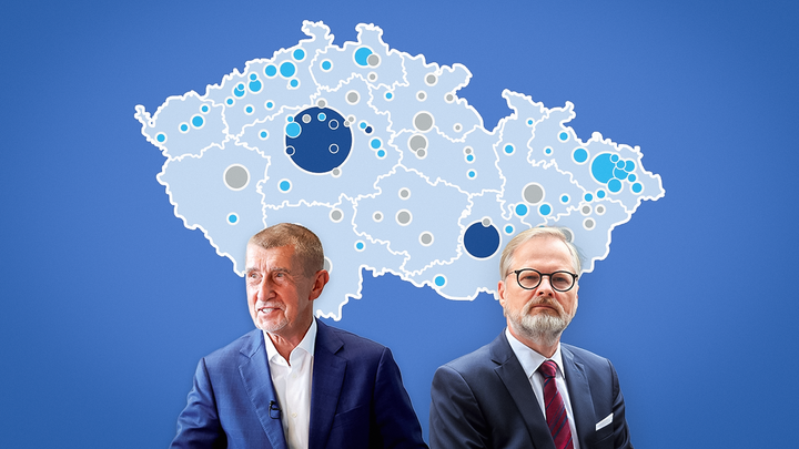 ANO dobylo i velká města. Spolu vedle Prahy a okolí zbyla jen jediná bašta; Zdroj foto: Aktuálně.cz