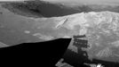 'Santa Maria' Crater in 360-Degree View, Sol 2451 A football-field-size crater, informally named "Santa Maria," dominates the scene in this 360-degree view from NASA's Mars Exploration Rover Opportunity. Following a 25-meter (82-foot) drive on the 2,451st Martian day, or sol, of the rover's work on Mars (Dec. 16, 2010), Opportunity used its navigation camera to take the frames combined into this mosaic. South is at the center. North is at both ends. The view is presented as a cylindrical projection. NASA's Jet Propulsion Laboratory, a division of the California Institute of Technology in Pasadena, manages the Mars Exploration Rover Project for the NASA Science Mission Directorate, Washington. Image Credit: NASA/JPL-Caltech