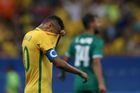 Brazilci se na olympijském turnaji trápí. Ještě nedali gól a hrozí jim vyřazení
