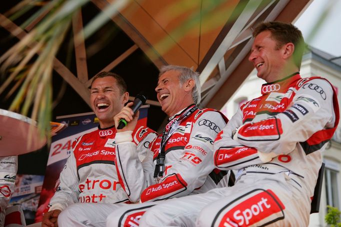 Trio Tom Kristensen, Dindo Capello, Allan McNish znamená v součtu třináct vítězství v Le Mans.