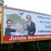 Reforma daní - billboard u Petrovic