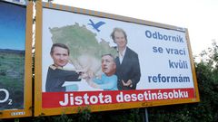 Reforma daní - billboard u Petrovic