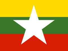 Nová vlajka Barmy.