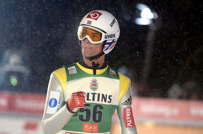 2nd placed Daniel Tande of Norway during the Ski Jumping Large Hill (HS142) Individual at FIS Ruka Nordic 2016 World Cup season opening in Kuusamo