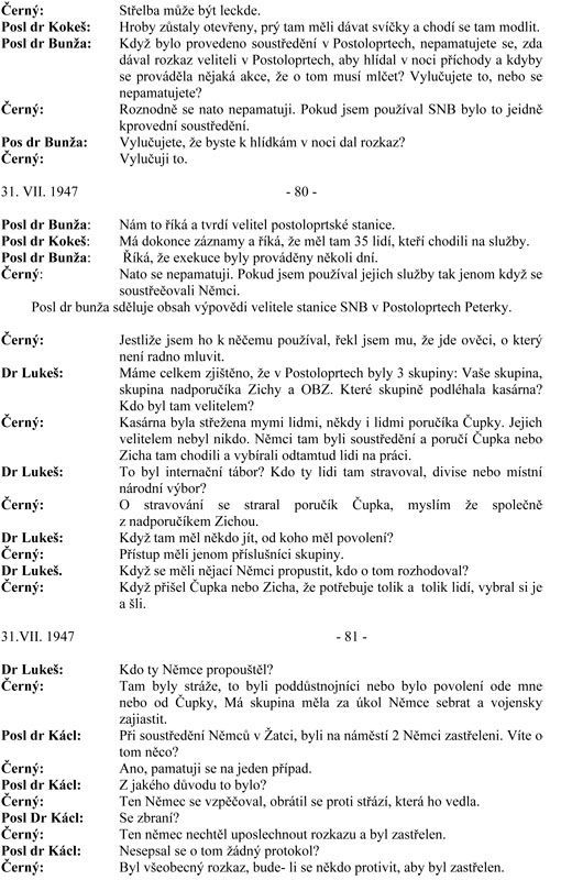 Stenografický zápis - Černý 5